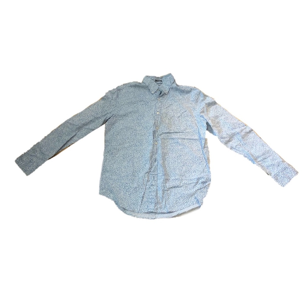 American Eagle Blue Button Shirt - Picture 2 of 10
